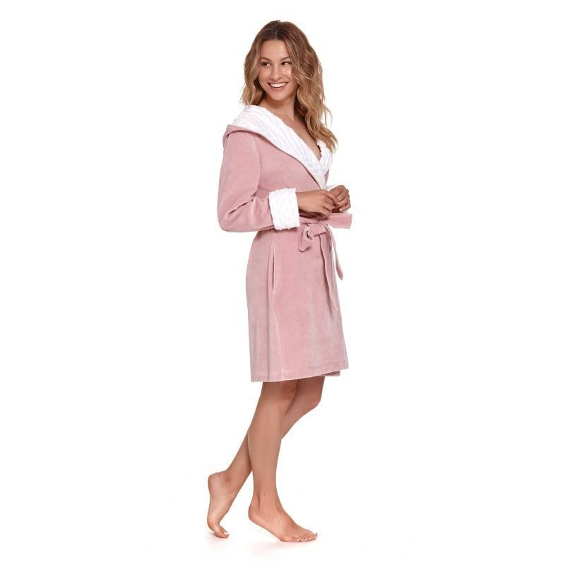 Bademantel Damen Serie 7059 Rosa