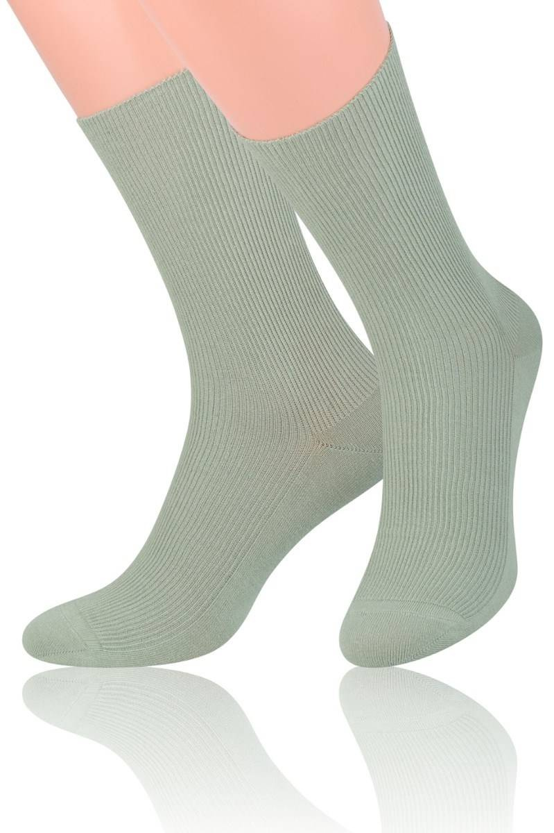 Cotton Non-Pressure Socks Art. 018 Light Olive