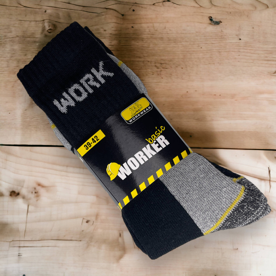 polskie Skarpety Robocze męskie WORK mega mocne