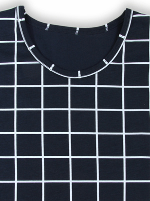 Kurzarm Schlafanzug Herren Serie Blau