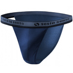 Sesto Senso Herren Slipy Puma Tanga – Sportliche Unterwäsche aus Baumwolle und Elastan, Komfortabel und Elastisch, Ideal für Aktive, Granatblau, Neu