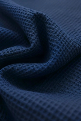 S BATHROBE WAFFLE NAVY BLUE XS