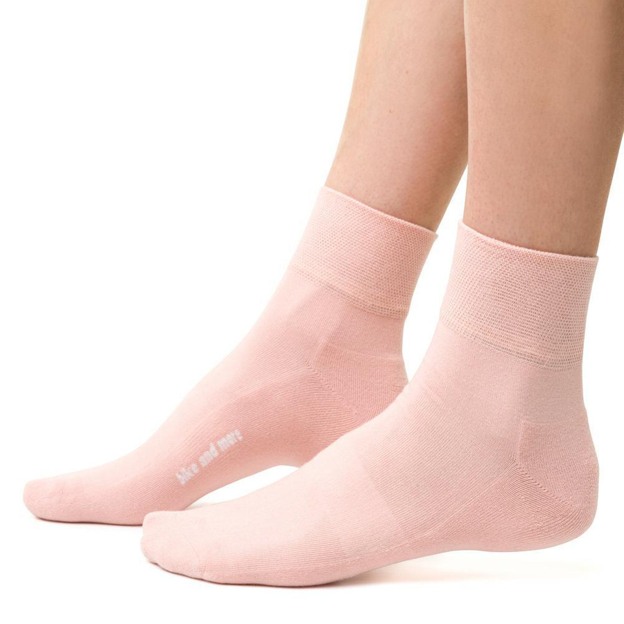 Sportsocken Halb-Frottee Rosa
