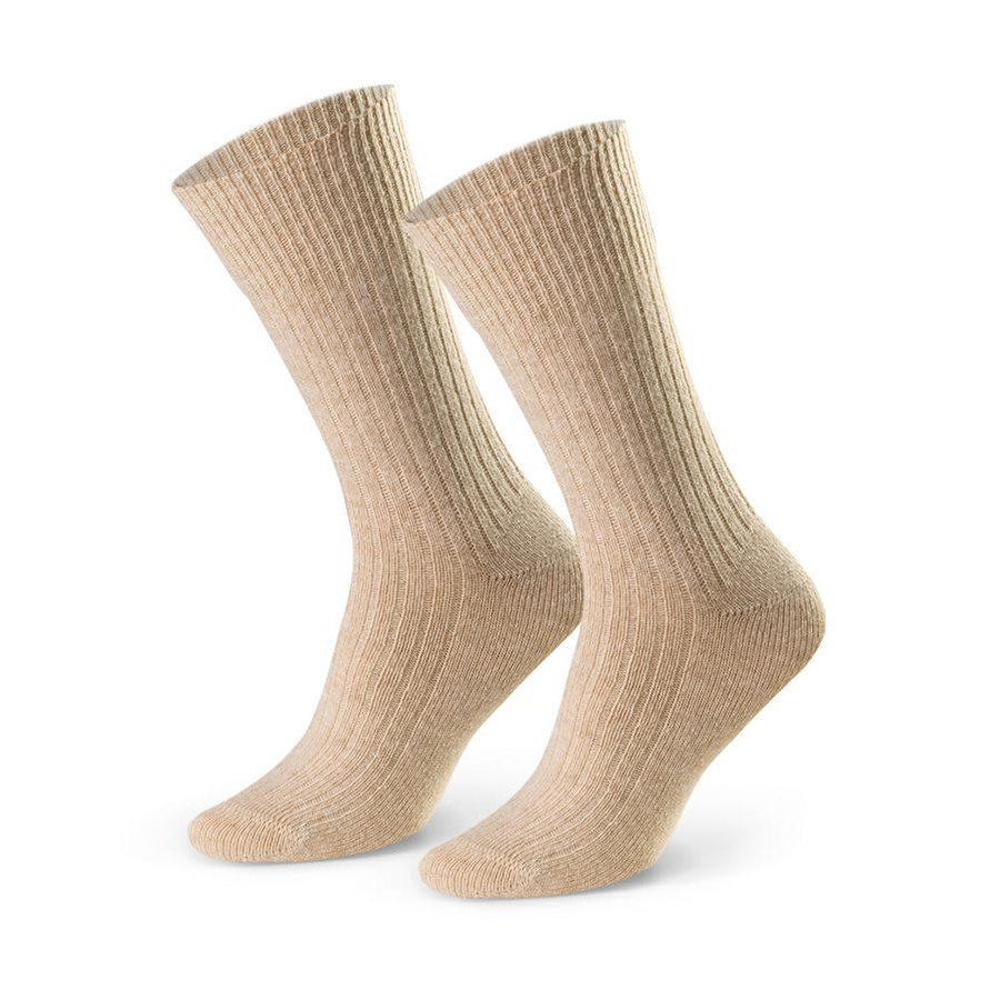 Socken Wolle Serie Beige