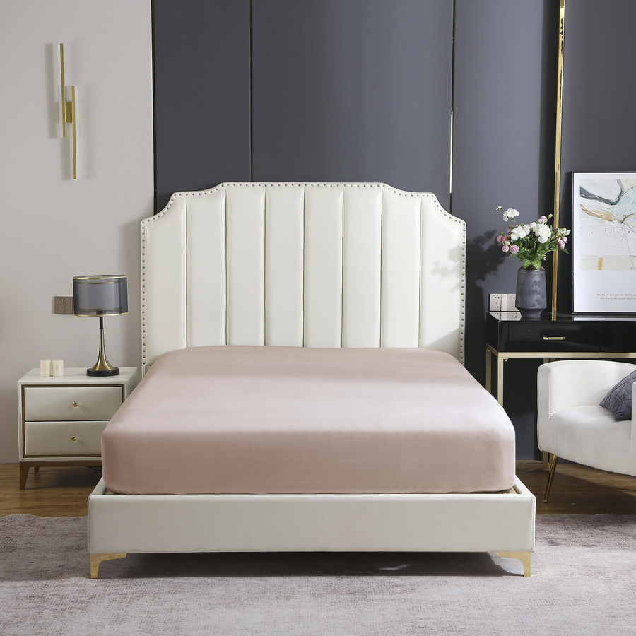 Spannbettlaken Kaschmirfarben Satin