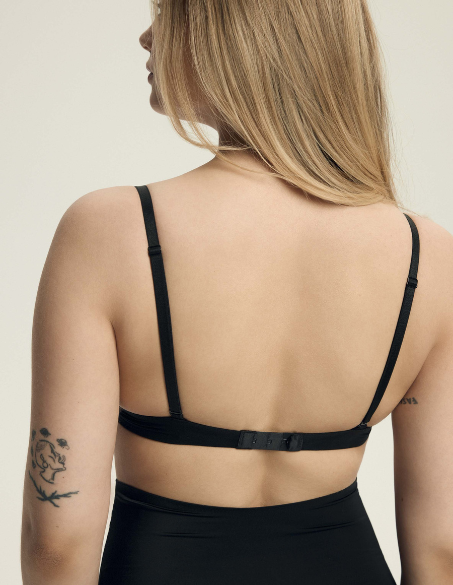 Push Up Bra Silky Black