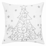 Cushion CHOINECZKA White-Silver