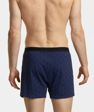 Herren-Boxershorts Serie 2MBX-035 Dunkelblau und Blau