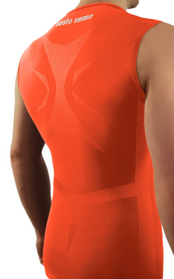 Ärmelloses Herren-Unterhemd Thermo Active Orange