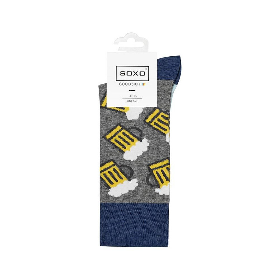 SOXO GOOD STUFF Herren Socken bunt lustig Bier 