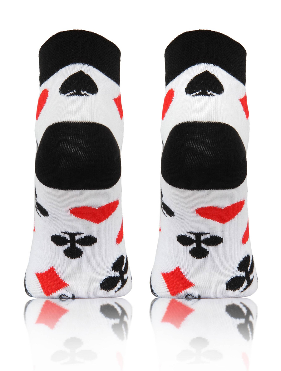 Sesto Senso Herren Skarpetki Finest Cotton – Bunte Baumwollsocken mit Kartenmuster, Komfortable Flache Nähte, Atmungsaktiv, Für Alltag und Elegante Outfits, Mehrfarbig, Über Knöchel