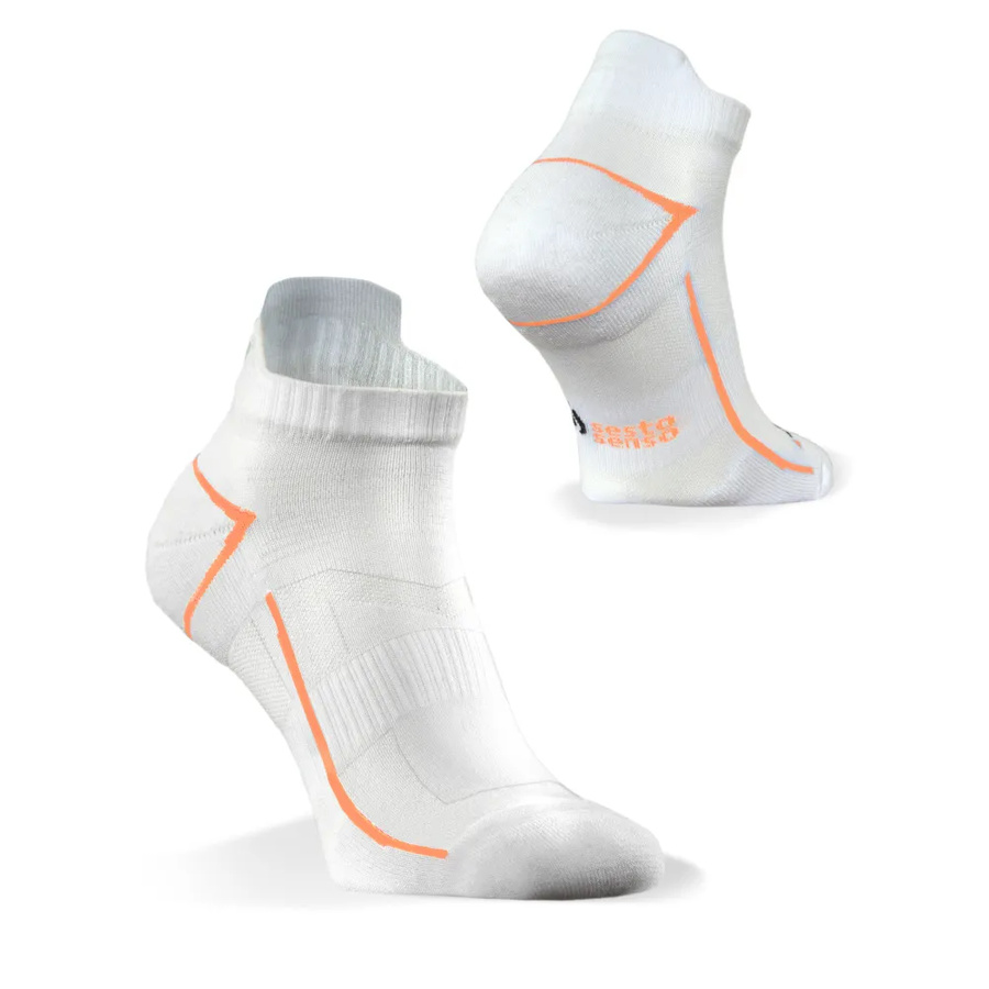 Sesto Senso Herren Sport Socken SKB10 – Atmungsaktiv und Nahtlos, Poliamid, Thermoregulierung, Verstärkte Frottee-Bereiche, Ideal für Sport, Blau/Weiß, 4er Set, Komfort und Unterstützung für Fitness und Laufen