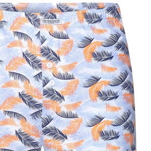 Henderson Herren Boxershorts Classic – 100% Baumwolle, Komfortabler Schnitt, Elastischer Bund, Knopfleiste, Geometrisches Muster, Vielseitige Farben, Herbst/Winter Kollektion, Grau, Größe: K318, 4er Pack