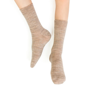 Skarpetki z wełny merino bezuciskowe w prążek art. 130 Steven