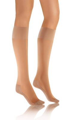 Sesto Senso Damen Podkolanówki – Massierende Sohle, 20 Den, Poliamid-Elastan Mix, Nicht-Drückend, Unterstützt Durchblutung, Elegant Halbtransparent, 3er Pack, Schwarz