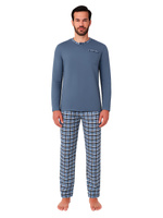 Herren Schlafanzug mit langen Ärmeln Jasiek 2576/26