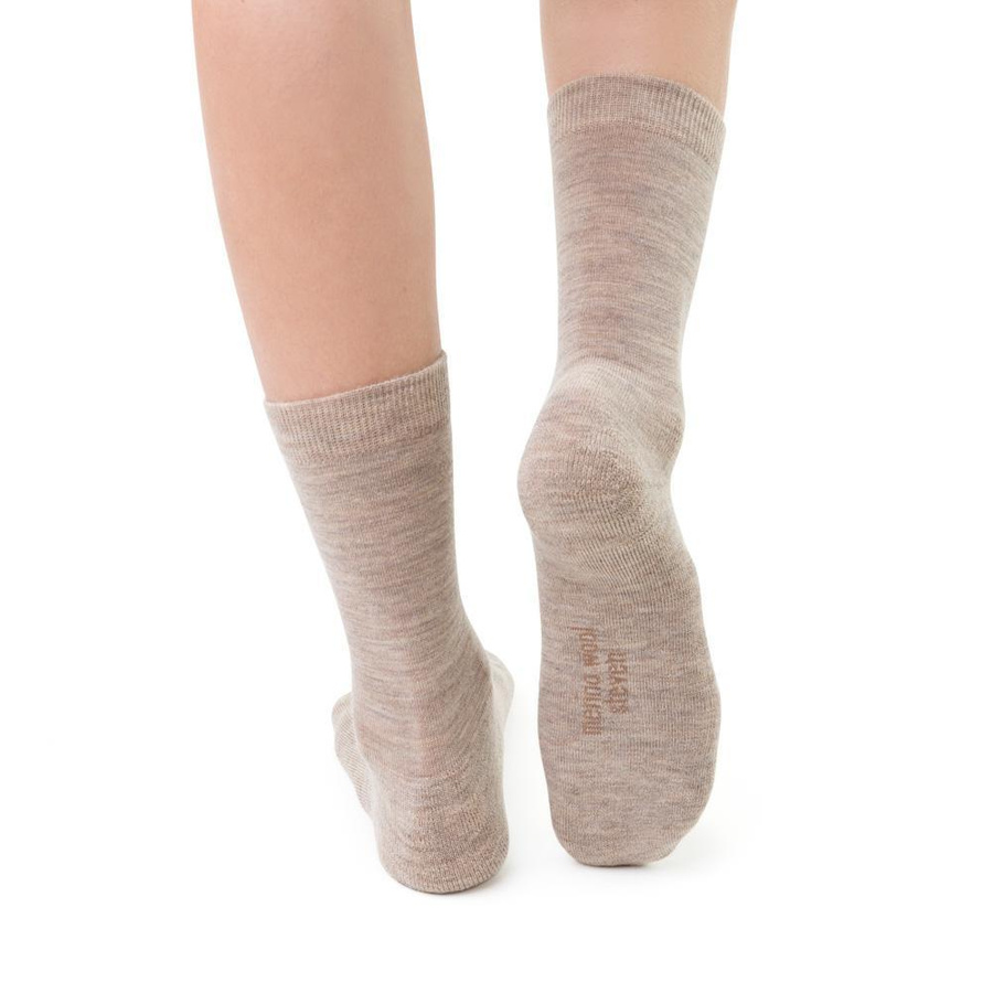 Halbe Frotteesocken aus Merinowolle Art. 130