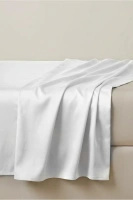 Bettlaken Satin Weiß