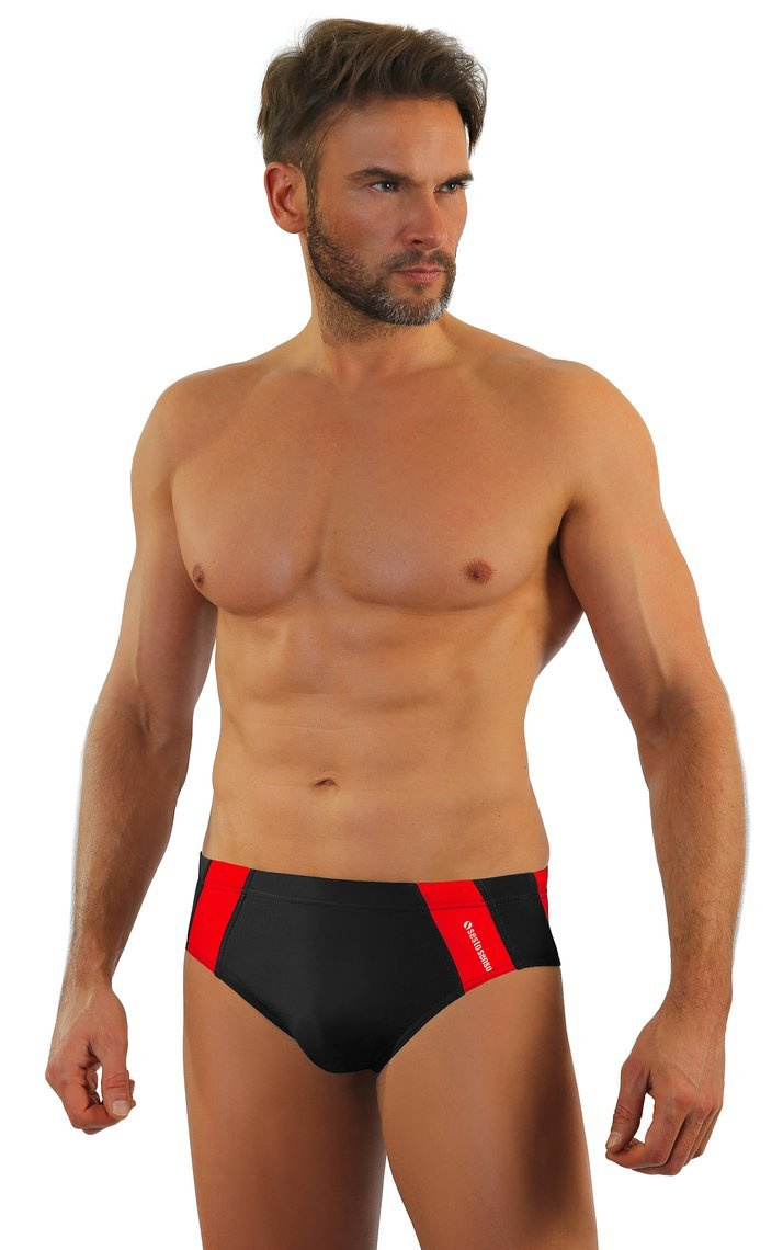 Bade-Slips Herren Serie Schwarz
