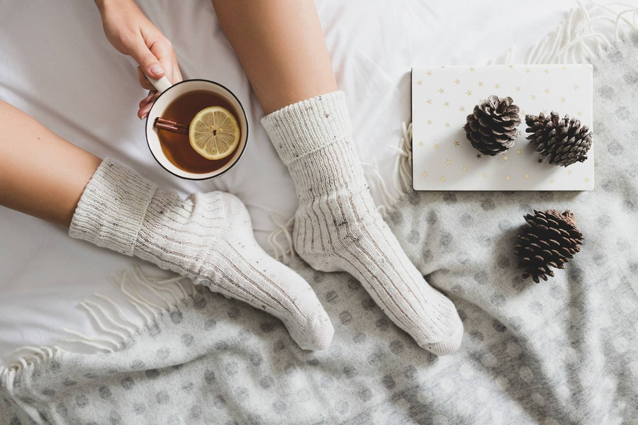 Skarpetki damskie do spania ciepłe art. 067 Steven