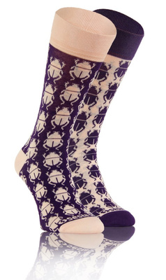 Sesto Senso Herren Skarpetki – Lange Baumwollsocken mit Löwenmotiv, Bunte Farben, Atmungsaktiv und Bequem, Vielseitig für Alltag und Elegante Outfits, Ideal für Sport und Freizeit, Neu