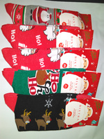 5X Bunte Herrensocken für Weihnachten