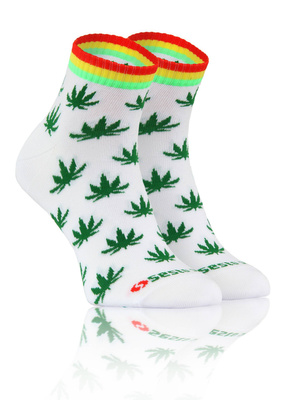 Kolorowe śmieszne ZAKOSTKI SKARPETY FINEST Sesto Senso