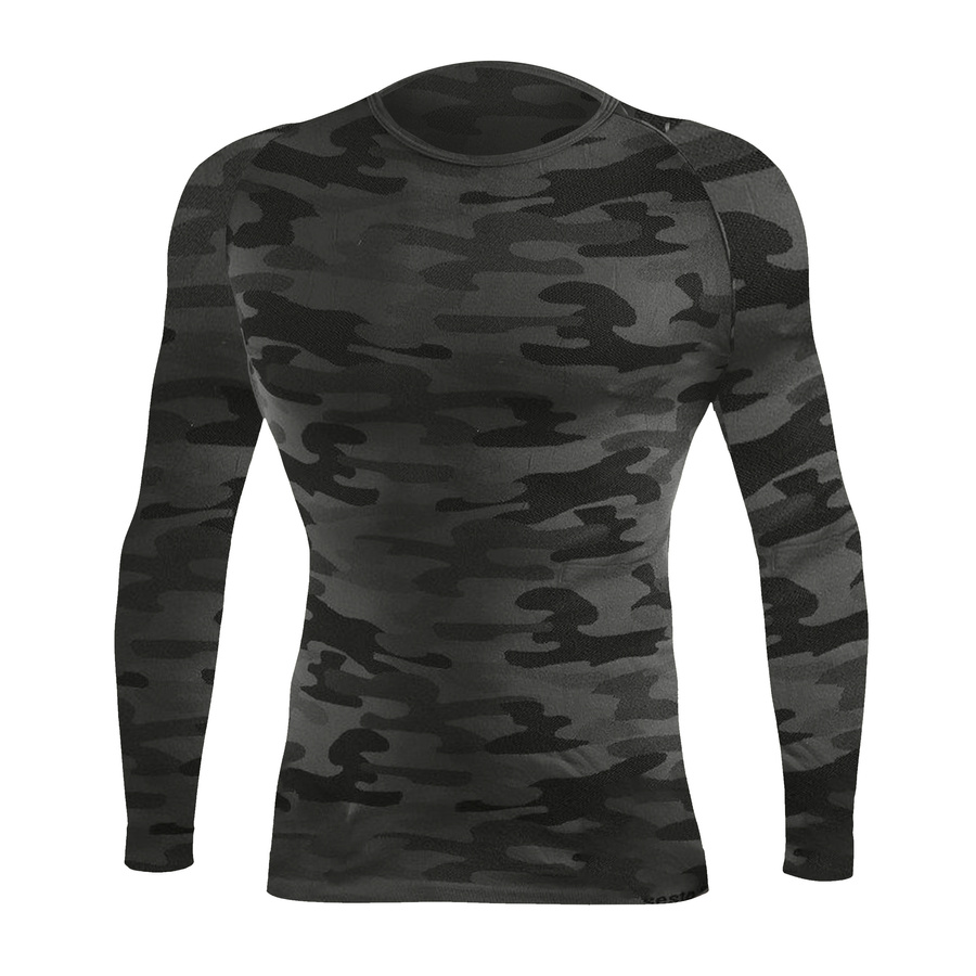 Tricou termic Thermo Active camuflaj gri