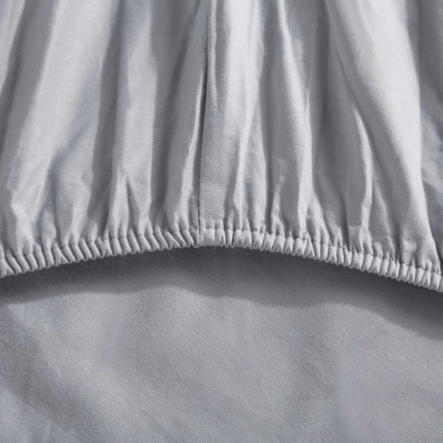Spannbettlaken Satyn Grau