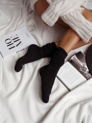 Durchbrochene karierte Socken