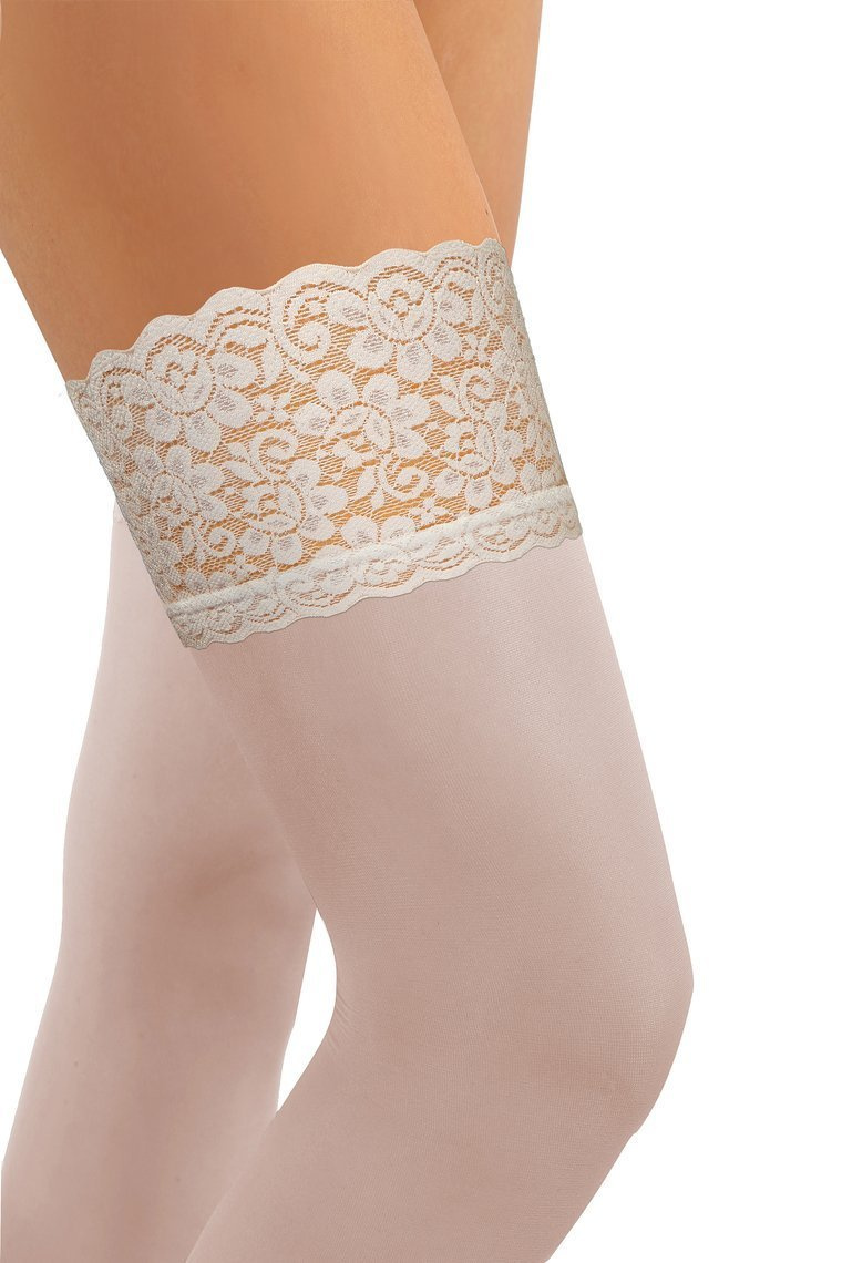 Selbsttragende Strümpfe Romantica Transparent