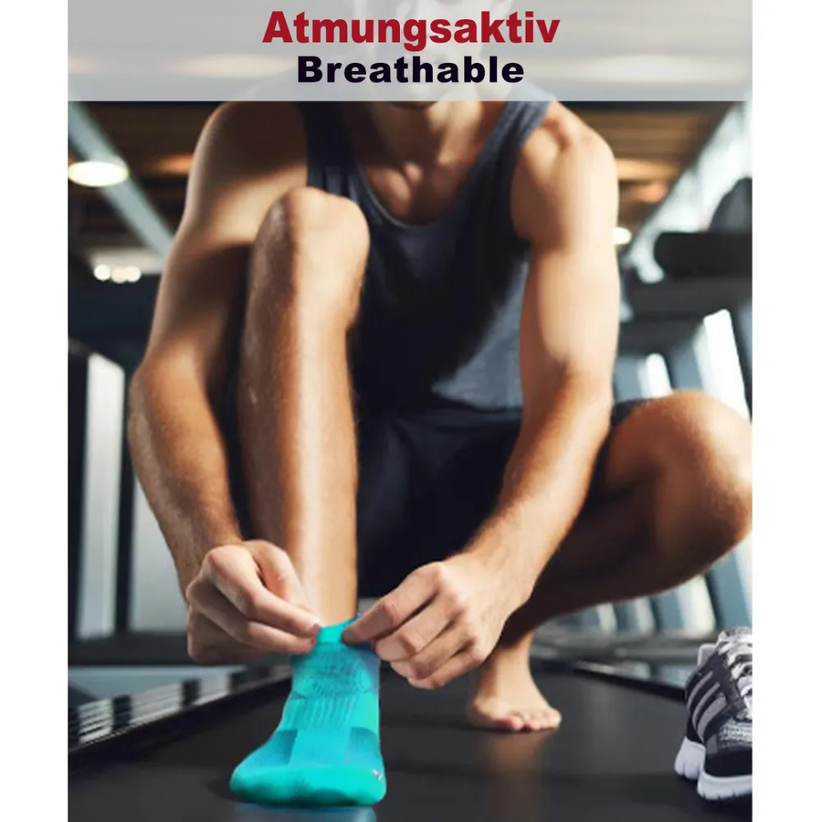Sesto Senso Herren Sport Socken SKB08 – Atmungsaktiv, Nahtlos, Poliamid, Thermoregulierend, Nicht einschnürend, Ideal für Laufen & Fitness, Vielseitig, Blau, Hergestellt in Polen
