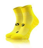 Sesto Senso Sport Socken – Atmungsaktive Baumwolle, Nahtlos, Anatomic Fit, Feuchtigkeitskontrolle, Schutzpolster, Gelb, Unisex, Ideal für Sport und Alltag, Made in Poland