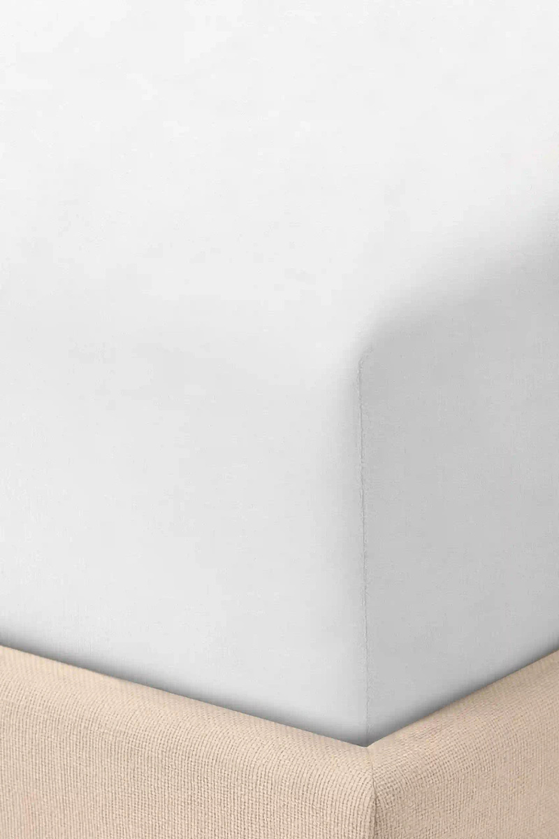 Fitted Sheet Jersey White