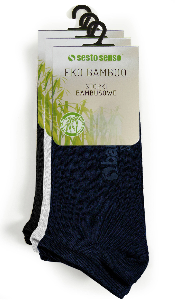 3X Stopki z włókna bambusowego EKO BAMBOO Sesto Senso