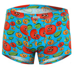 Sesto Senso Herren Boxershorts Funny 10 – Bequeme Baumwollunterwäsche mit kurzen Beinen, Atmungsaktiv, Bunte Lustige Muster, 4er Pack, Langlebig, Mehrfarbig, Für Männer