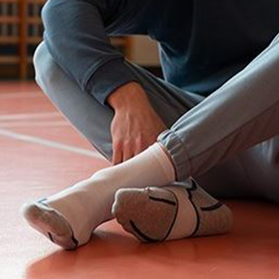 Halbe Frottee-Socken Kunst. 047 AX104 weiß