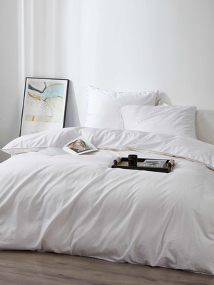 Bettwäsche Queen Premium Weiß