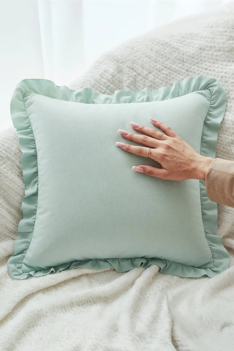 S KOPFKISSENBEZUG 70*80 RUFFY SATIN PREMIUM