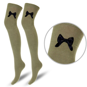 Baumwollsocken für Damen mit Schleife