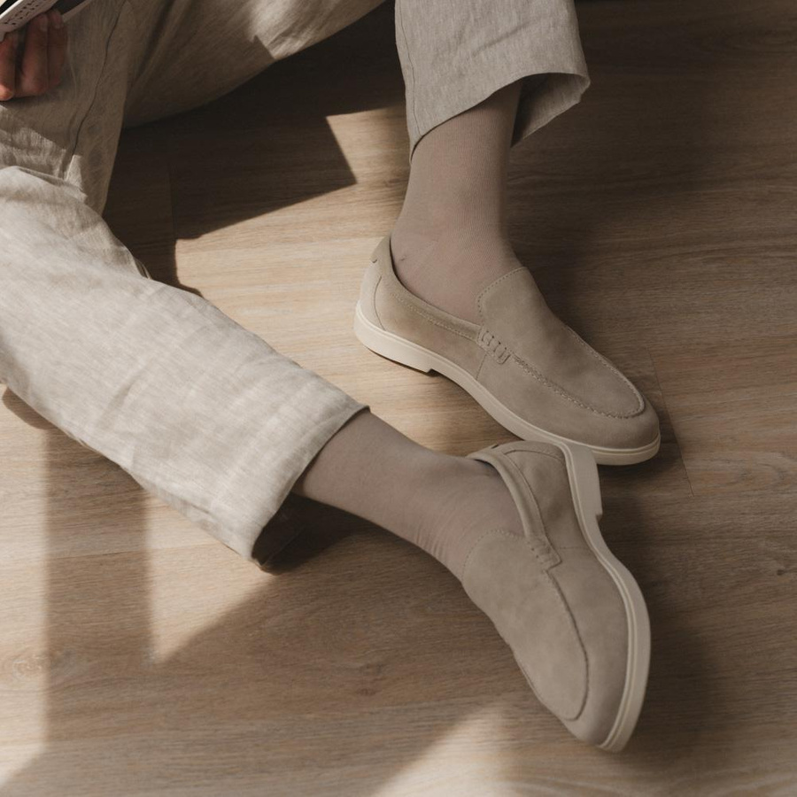 Socken Herren Serie Dünn Beige