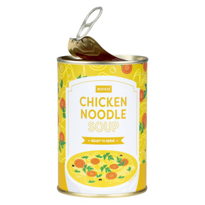 Damskie | Męskie Skarpetki SOXO GOOD STUFF kolorowe chicken soup w puszce na prezent unisex
