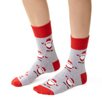 Skarpetki świąteczne w mikołaje art. 136 CO058 granatowe