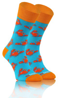 Sesto Senso Herren Skarpetki – Lange Baumwollsocken mit Löwenmotiv, Bunte Farben, Atmungsaktiv und Bequem, Vielseitig für Alltag und Elegante Outfits, Ideal für Sport und Freizeit, Neu