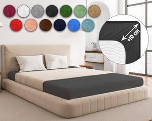 Frottee-Spannbettlaken Serie Graphit