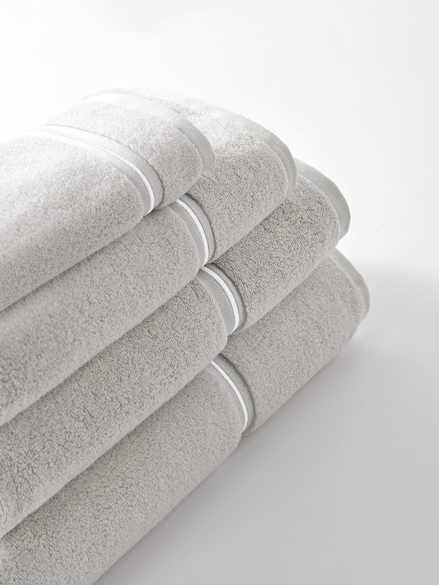 S TOWEL 100*150 LIBRE GREY+WHITE BIZA