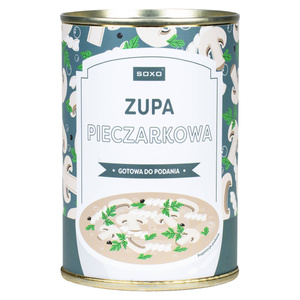 Kolorowe Męskie | Damskie Skarpetki SOXO GOOD STUFF zupa pieczarkowa w puszce + przepis Unisex