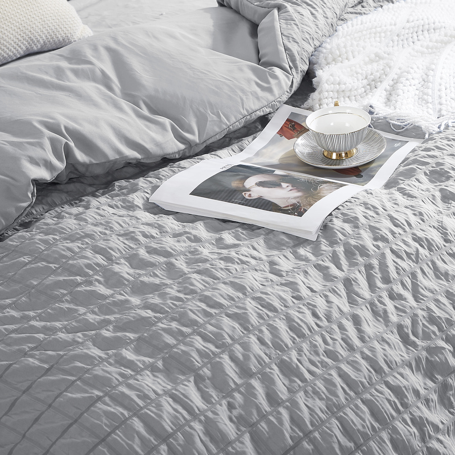 Bettwäsche Creasy Grau