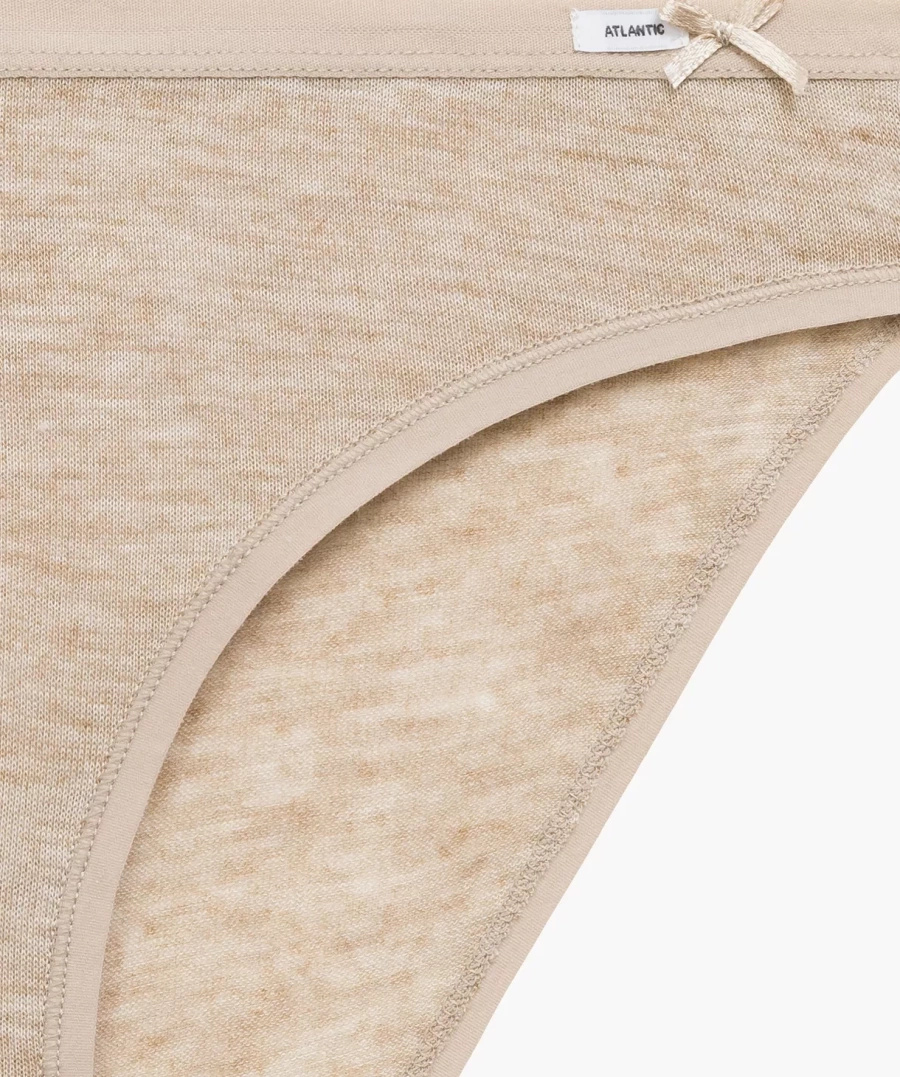 Damen Slips 3-Pack Sport Beige, Lila