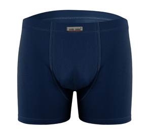 Sesto Senso Herren Boxershorts Lizard – Bequeme Unterwäsche aus Baumwolle mit Elastan, Raumklima-Einsatz, Flache Nähte, Ohne Einschnürung, Ideal für Alltag, Blau